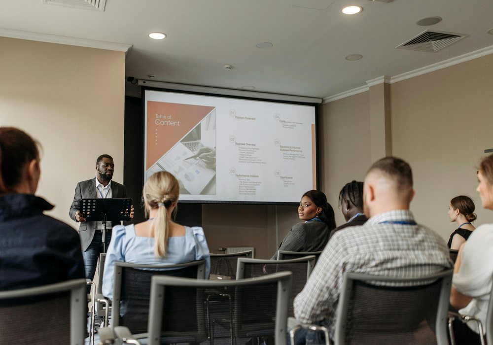 Business seminar session